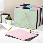 Cute Pink Decorative File Folders Pack of 12