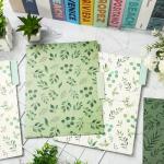 6 Pack Eucalyptus Decorative File Folders 8.5x11