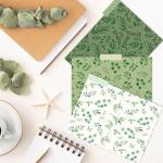 6 Pack Eucalyptus Decorative File Folders 8.5x11