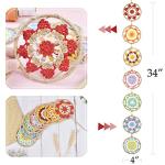 Boho Rainbow Mandala Dream Catcher Wall Decor