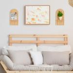 Boho Floating Wall Shelf - Modern Rainbow Decor