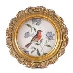 LIHOLO Vintage Round Bronze Picture Frames Set