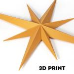 Mid Century Modern 3D Star Wall Art Set