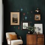Mid Century Modern 3D Star Wall Art Set