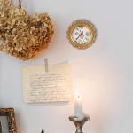 LIHOLO Vintage Round Bronze Picture Frames Set