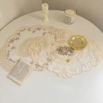 Set of 2 Vintage Lace Placemats in Beige