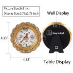 LIHOLO Vintage Round Bronze Picture Frames Set