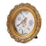 LIHOLO Vintage Round Bronze Picture Frames Set