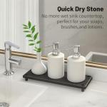 Quick Dry Sink Caddy with Stone Tray