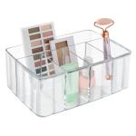 Clear 5-Compartment Organizer with Scalloped Design
