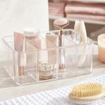 Clear 5-Compartment Organizer with Scalloped Design