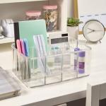 Clear 5-Compartment Organizer with Scalloped Design