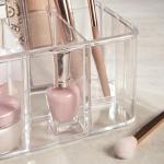 Clear 5-Compartment Organizer with Scalloped Design