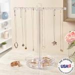 STORi 30 Peg Necklace Holder and Organizer Tray