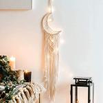 Dremisland Macrame Moon Dream Catcher Wall Art