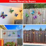 Metal Butterfly Wall Art - 4 Pack for Outdoors