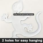 Metal Gecko Wall Art - Set of 4 Decor