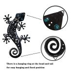 Metal Gecko Wall Decor - 3 Pack Set
