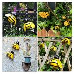 4PCS 3D Metal Bumble Bee Wall Decor