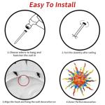 Colorful 30" Metal Sun Wall Art for Outdoors