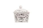 Charming Butter Dish with Lid and Farm Design