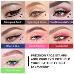 7-Piece Colored Liquid Eyeliner Stamp Set