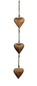 Vintage Gold Heart Wall Art for Home Decor