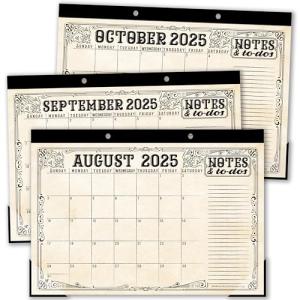 Vintage 18-Month Teacher Desk Calendar 2025-2026