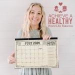 Vintage 18-Month Teacher Desk Calendar 2025-2026