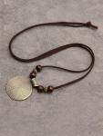 Boho Vintage Wooden Pendant Necklace for Women