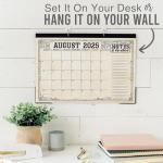 Vintage 18-Month Teacher Desk Calendar 2025-2026
