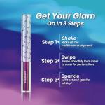 Colorful Waterproof Glitter Eyeliner - Green Indigo