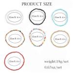 Colorful Beaded African Anklets for Women (7PCS)