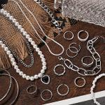 36 Piece Silver Plated Jewelry Set for Women