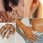 59-Piece Gold Plated Jewelry Set for Women