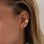 14K Gold Plated Sterling Silver Cubic Zirconia Earrings