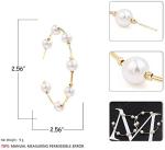 Stylish Hypoallergenic Pearl Hoop Earrings for Women
