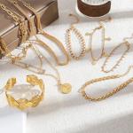 59-Piece Gold Plated Jewelry Set for Women