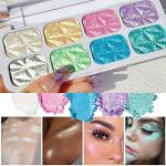 8-Color Shimmer Highlighter and Eyeshadow Palette
