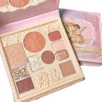 10 Color Embossed Eyeshadow Palette with Blush & Highlighter