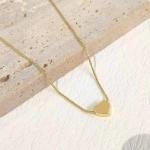Dainty Gold Heart Necklace for Women