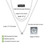 Dainty Silver Layered Necklace Set for Women