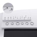 Flat Back Stud Earrings for Cartilage Piercing