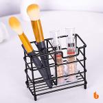 Stylish Black Stainless Steel Toothbrush Holder