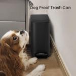 Cesun 6L Stainless Steel Trash Can with Lid