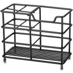 Stylish Black Stainless Steel Toothbrush Holder