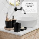 Clara Clark 20PC Bathroom Accessories Set in Black
