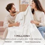 Bedsure White Fleece Throw Blanket - Super Soft Cozy