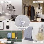 Self-Adhesive Curtain Rod Holders, 6-Pack