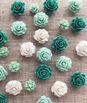 24 Decorative Pushpins for Cork Boards - Green